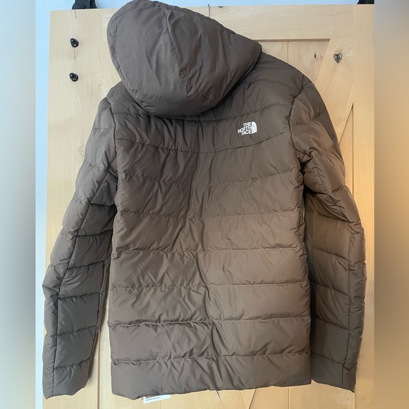 Men’s The North Face Aconcagua 3 Hoodie Puffer Jacket Smokey Brown size L - Picture 4 of 10